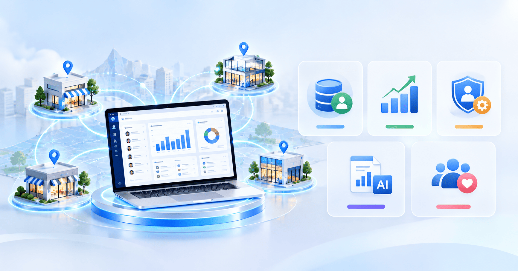 SI CRM cho doanh nghiệp đa chi nhánh