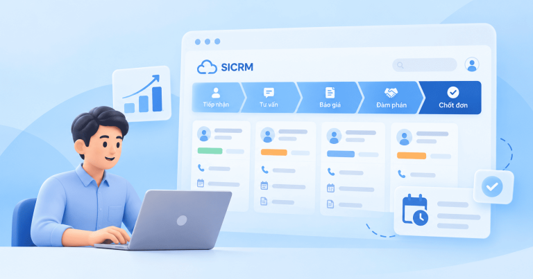 Cách SICRM quản lý cơ hội bán hàng giúp tăng tỷ lệ chốt đơn