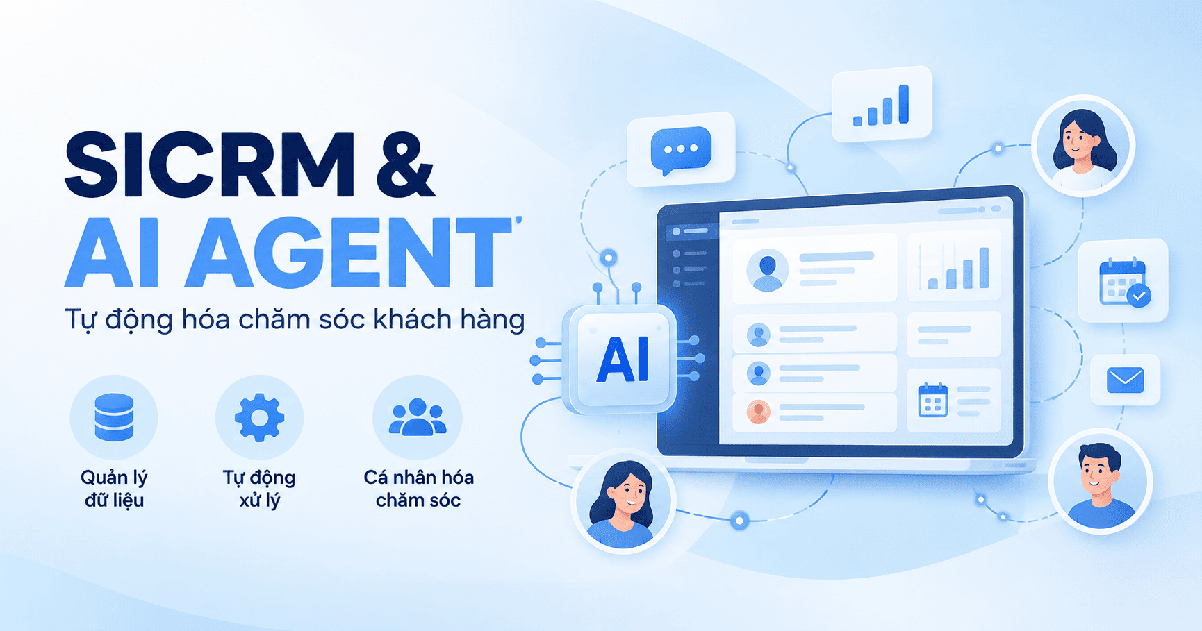 SICRM và AI Agent chăm sóc khách hàng